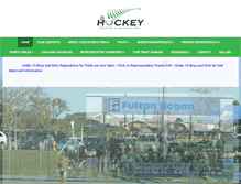Tablet Screenshot of hockeysouthcanterbury.co.nz